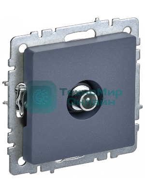 Розетка телевизионная проходная IEK BRITE РТВ10-0-БрМ маренго