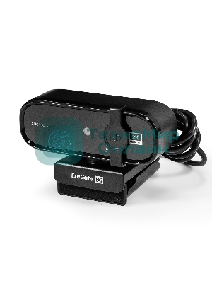 Веб-камера ExeGate Stream C938 2K AF (5Мп, 2560х1440, 1440P, 30fps, автоматический фокус, защитная шторка, 4-линзовый объектив, микрофон с шумоподавлением, универсальное крепление, отверстие под штатив, USB, кабель 1,5 м, Windows 7/8/10/11, Mac OS 10.6 и выше, Chrome OS, Android 5.0 и выше, черная, RTL)