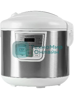 Мультиварка Galaxy GL 2641 белый, объем 5 л, 900 Вт, 11 программ