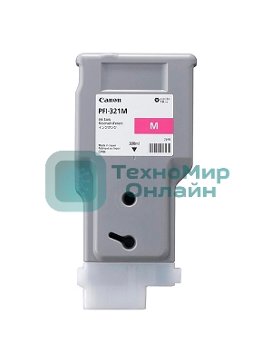 Картридж струйный Canon INK TANK PFI-321 MAGENTA пурпурный (300 мл) для Canon imagePROGRAF TM-250, TM-255, TM-350, TM-355
