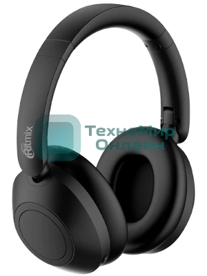 Беспроводные/проводные наушники Ritmix RH-475BTH черный, накладные, Bluetooth + проводной, складная конструкция, до 6 ч