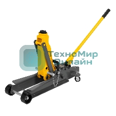 Домкрат гидравлический подкатной с фиксатором Denzel 2,5 т, 85-385 мм