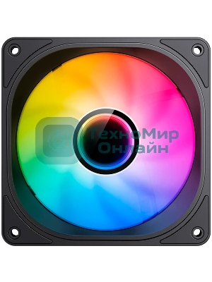 Вентилятор для корпуса JONSBO FR-606BR Reverse (120x120x25мм, 4-pin PWM, ARGb, 35.99CFM, 26.5dBA, 1500RPM, черный)