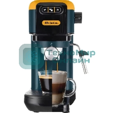 Кофеварка рожковая Ariete 00M139916AR0 маренго/желтый, молотый/капсулы, 1,1 л, 1300 Вт, 15 бар