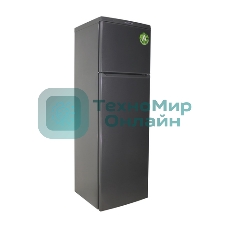 Холодильник DON R-236 G графит зеркальный двухкамерный 250/70л морозилка сверху