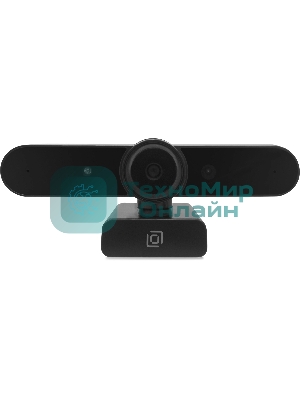 Веб-камера OKLICK OK-C031FH 1920x1080, 30 кадр/с, USB Type-A, микрофон (шумоподавление), автоматическая фокусировка, универсальное крепление