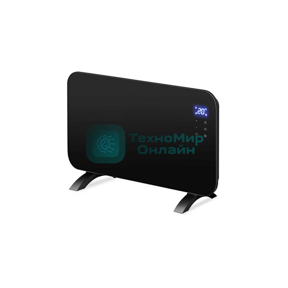 Конвектор электрический Neoclima AURA-1500B черный, 1500 Вт, 20 м2, электронный термостат, Wi-Fi