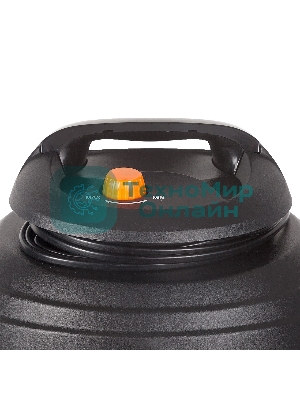 Строительный пылесос Bort BSS-1415-Aqua черный/синий, 200/1400 Вт, уборка сухая/влажная, пылесборник мешок/контейнер, 15 л