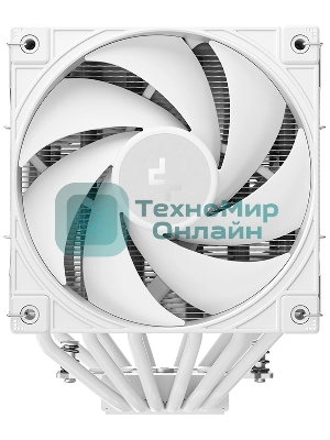 Кулер для процессора DEEPCOOL AK620 G2 WH LGA1851/1700/1200/115X/AM5/AM4 (8шт/кор, TDP 260W, PWM, DUAL Fan 120мм, 6 тепл. трубок, Copper Base, Wood-grain top cover, белый) RET (R-AK620G2-WHNNMN-GJD)