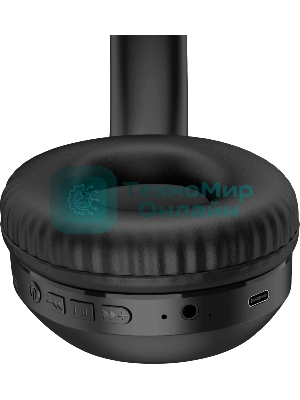 Беспроводные/проводные наушники Defender FreeMotion B1035 черный, накладные, Bluetooth + проводной, складная конструкция