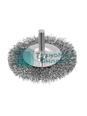 Набор щеток для дрели Denzel 2 Плоские 50-75 мм, 3 Чашки 25-50-75 мм, шпилька, нерж.вит. проволока