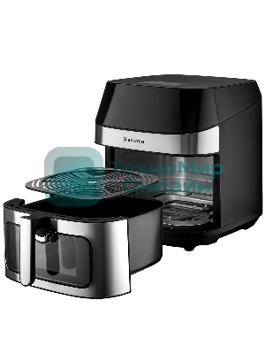 Аэрогриль Brayer 2044BR черный, 2200 Вт, 8 л, сенсор, 10 программ