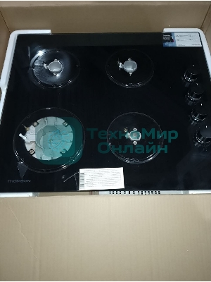 (Б/У) Газовая варочная поверхность стекло HG20-4I04 THOMSON (Б/У товар с признаками  эксплуатации/износа,  с  механическими повреждениями (вмятина, деформация  корпуса,  существенный некомплект), но при этом работоспособный в рамках основного функционала)