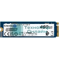 Накопитель SSD Kingston DC2000B, 480Gb, PCIe 4.0 x4, M.2 2280, R/W 7000/800