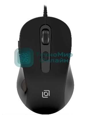 Мышь проводная Oklick 211M черный, 2400 dpi, USB, кнопки - 6