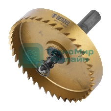 Коронка по металлу Denzel HSS, 70 мм, нитридтитановое покрытие