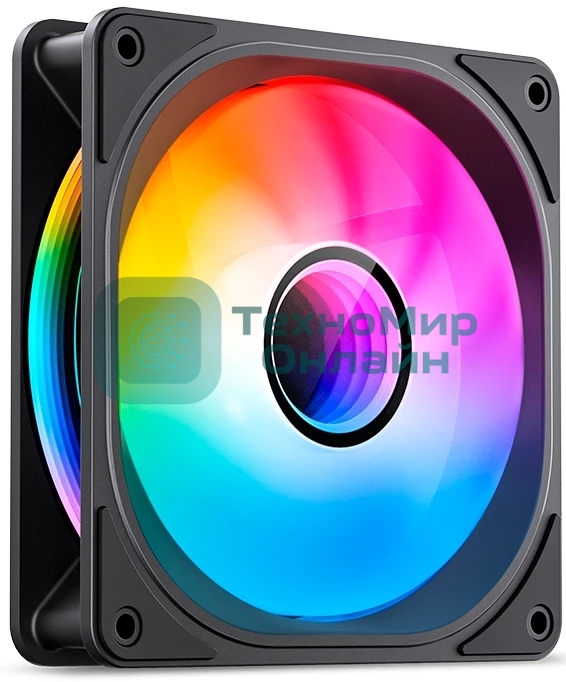 Вентилятор для корпуса JONSBO FR-606BR Reverse (120x120x25мм, 4-pin PWM, ARGb, 35.99CFM, 26.5dBA, 1500RPM, черный)