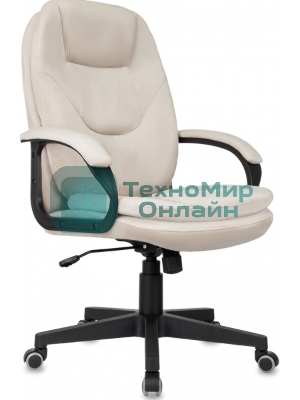 Кресло руководителя Бюрократ CH-668 светло-бежевый Holland 06, крестов. пластик