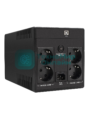 Источник бесперебойного питания ExeGate EP285511RUS SpecialPro Smart LLB-1600.LCD.AVR.EURO.RJ.USB 1600VA/950W, LCD, AVR, 4 евророзетки, RJ45/11, USB, черный