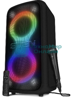 Колонка портативная SVEN АС PS-1000 черный 160W 1.0 BT/3.5Jack 8000mAh