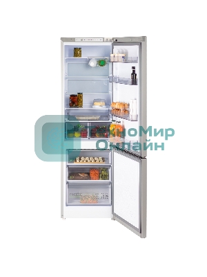 Холодильник Бирюса M6130 металлик двухкамерный 245/100л морозилка снизу
