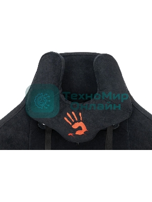 Кресло A4Tech Bloody GC-560 черный, ткань, 150 кг, подголовник, регулируемые подлокотники, механизм качания