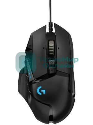 Мышь проводная Logitech G502 HERO черный, 25600 dpi, USB, кнопки - 11