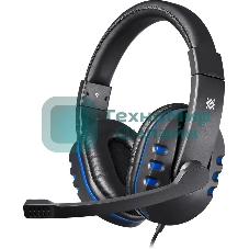 Гарнитура Defender Warhead G-160 чёрный/синий, проводная