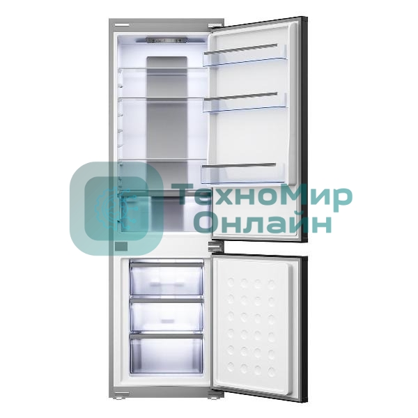 Встраиваемый холодильник Lex LBI177.3D серый двухкамерный инвертер