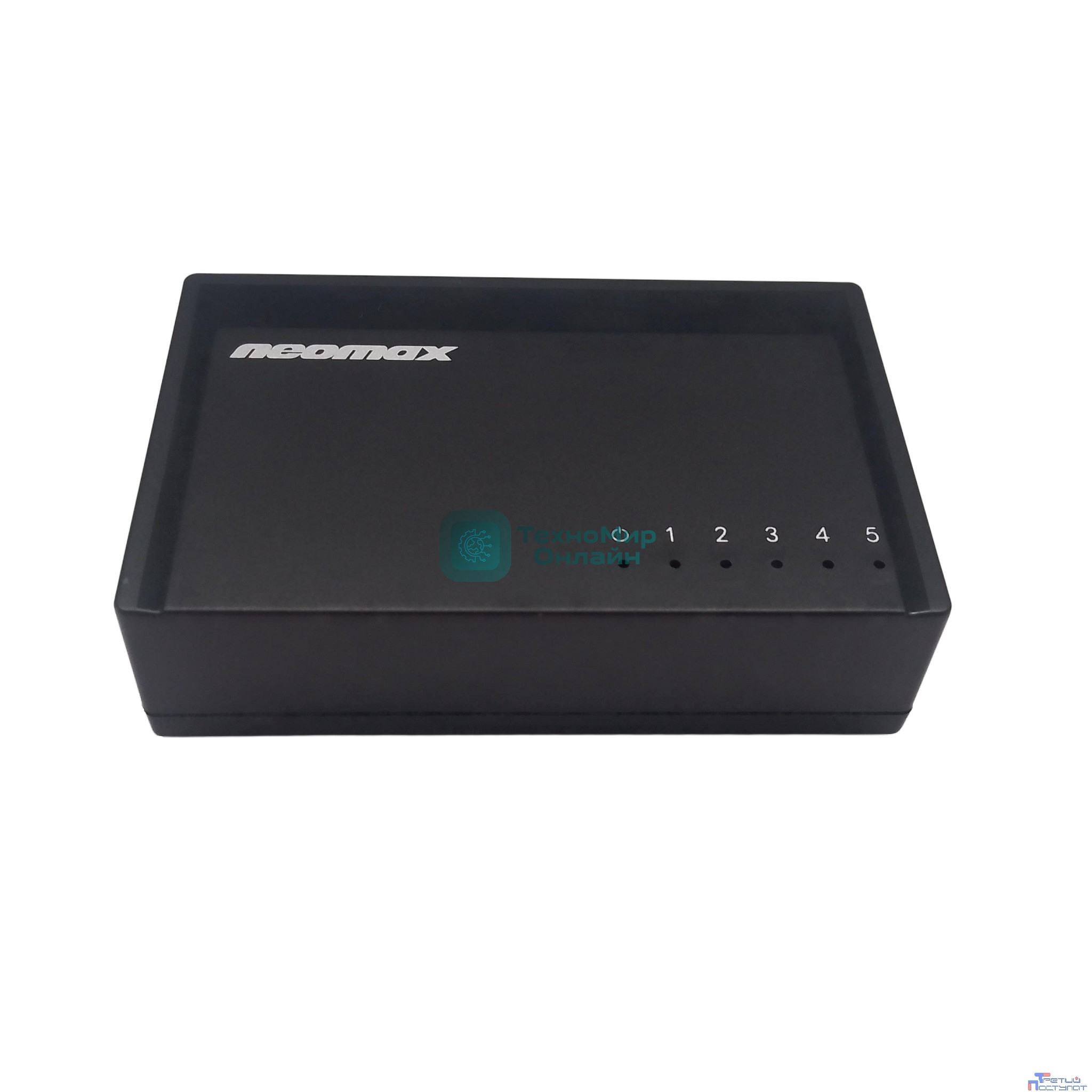 Коммутатор неуправляемый NEOMAX NMS-105P-100-P, 5 портов 100 Mbps, пластик