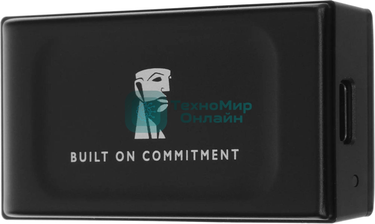 Внешний SSD Kingston XS1000, 1TB, USB 3.2 Gen 2 Type-C, R/W 1050/1000, черный