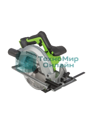 Циркулярная пила аккумуляторная GreenWorks GD24CS 24В, без АКБ и ЗУ (1500907)