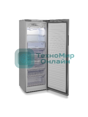 Морозильная камера Бирюса Б-M6047SN, металлик, 280л, 8 ящиков