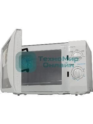 Микроволновая печь Midea MM720CFB белый, 20 л, 700 Вт, переключатели - поворотный механизм