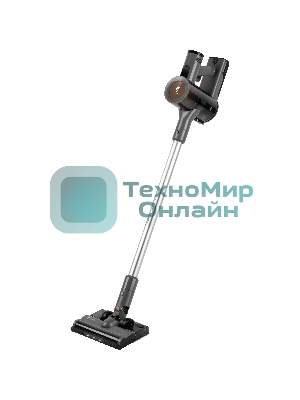 Пылесос вертикальный Leonord LE-1416 DC серый, питание от аккумулятора, 230 Вт, уборка суxая/влажная, пылесборник 0.5 л