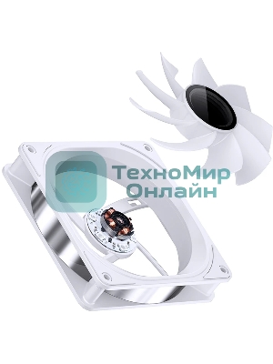 Вентилятор для корпуса JONSBO FR-606WR Reverse (120x120x25мм, 4-pin PWM, ARGb, 35.99CFM, 26.5dBA, 1500RPM, белый)