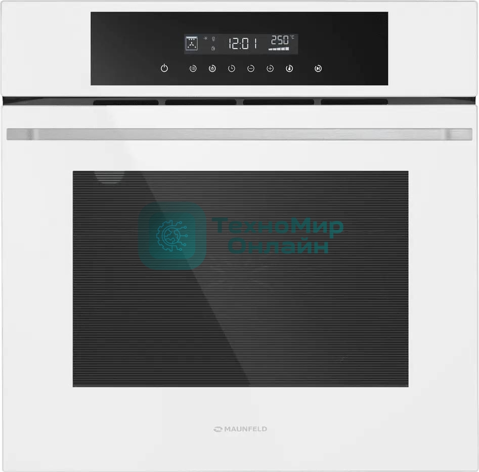 Шкаф духовой электрический Maunfeld AEOD60103W, 60л, дверца с 3 стеклами, белый