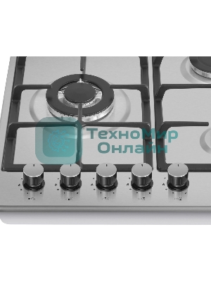 Газовая панель Maunfeld EGHS.95.33CS/G, 5 конфорок, нержавеющая сталь, серебристый
