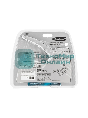 Степлер GROSS 41007 мебельный (Aluminium 140) алюм корпус рег удара тип Скобы 140 300 6-14мм