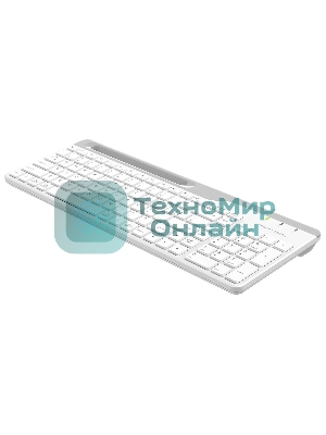 Клавиатура проводная A4Tech Fstyler FK25, USB, белый/серый