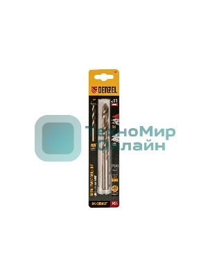 Сверло по металлу Denzel 11 мм, HSS Co-8%