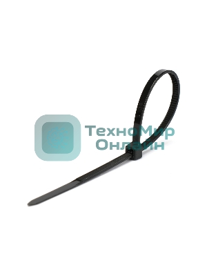 Стяжки Cablexpert NYT-400x7.6B пластиковые 400 мм х 7.6 мм, черные (100 шт.)