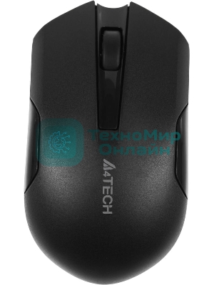 Мышь беспроводная A4Tech G3-200NS черный, 1200 dpi, радиоканал, USB, кнопки - 3