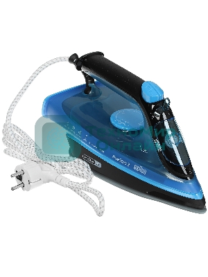 Утюг Braun FI3194BK синий/черный, 2400 Вт, 45 г/мин, 200 г/мин, 270 мл