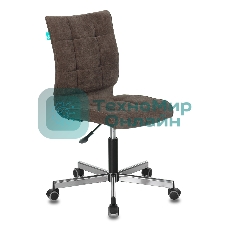 Кресло Бюрократ CH-330M/LT-10 темно-коричневый, экокожа, 120 кг, механизм качания, без подлокотников