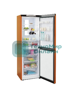 Холодильник Бирюса Б-T940NF оранжевый двухкамерный 210/130 л морозилка снизу, No Frost
