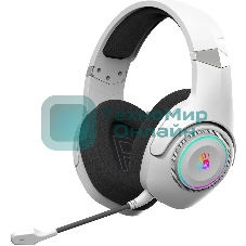 Гарнитура Bloody GR270 белый, беспроводная + проводная, радиоканал, до 60 ч, подсветка