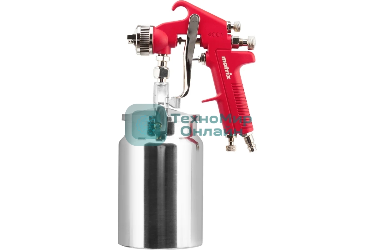 Краскораспылитель Matrix HP пневмат. с нижним бачком V= 1 л, сопло диаметром 1.8 мм