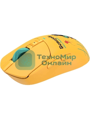 Мышь беспроводная/проводная A4Tech Bloody R72 Ultra желтый, 20000 dpi, радиоканал, USB-C, кнопки - 7