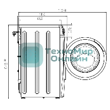 Стиральная машина Atlant СМА 80С1214-CA-02 белая, загрузка фронтальная 8кг, 1200 об/мин., класс: A